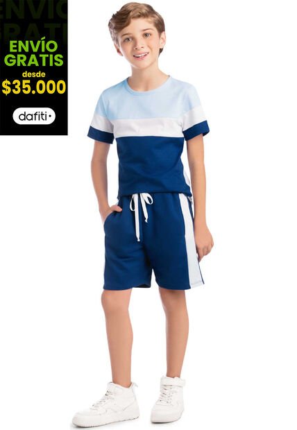 Conjunto Infantil Azul Mp 88188