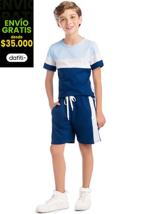 Conjunto Infantil Azul Mp 88188