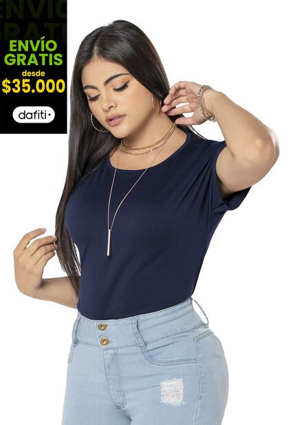Camiseta Mujer Azul Mp 9676