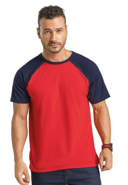 Camiseta Hombre Rojo Mp 1084