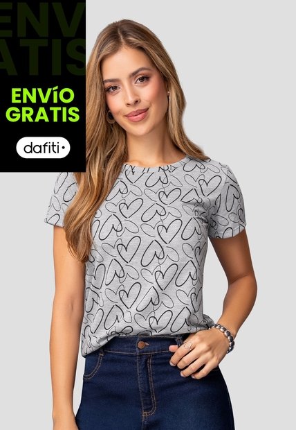 Camiseta Mujer Estampado Mp 112021
