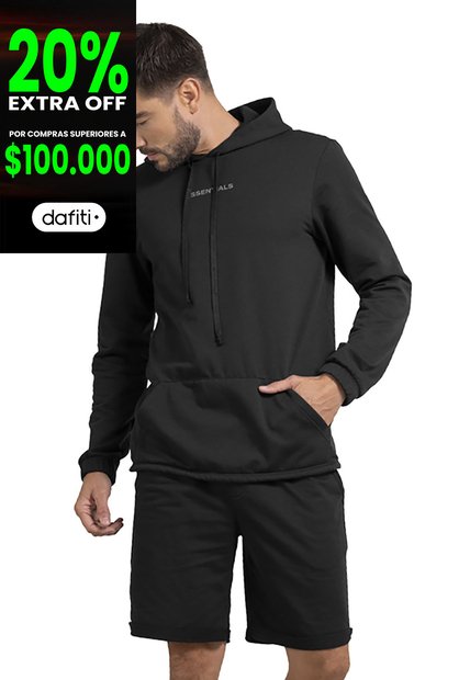 Bermuda Hombre Negro Mp 78571