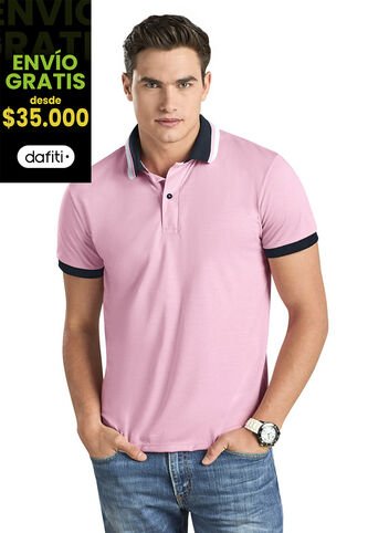Polo Hombre Rosado Mp 96612 MP