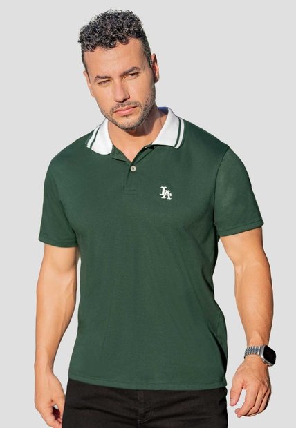 Polo Hombre Verde Pino Mp 114572