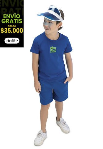 Conjunto Infantil Azul Cobalto Mp 96609 MP