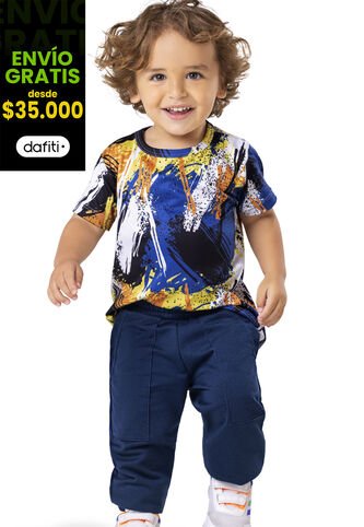 Conjunto Infantil Niño Azul Mp 5699 MP