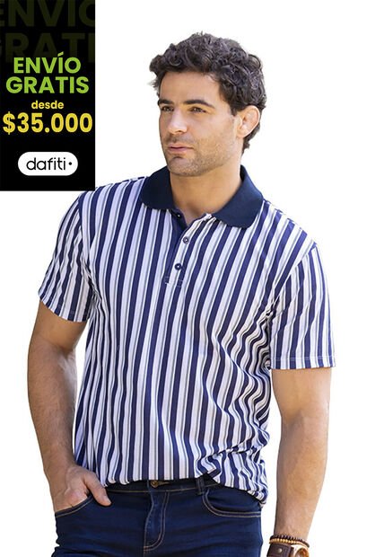 Polo Hombre Estampado Mp 9280