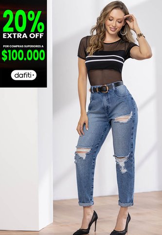 Jean Mujer Azul Medio Mp 02765 MP