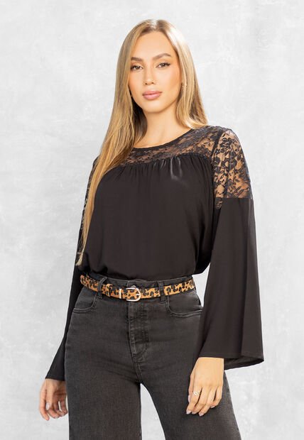 Blusa Mujer Negro Mp 107321