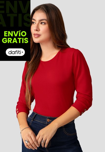 Camibuzo Mujer Rojo Mp 2364