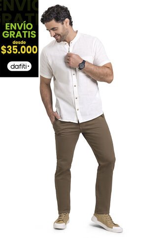 Camisa Hombre Beige Mp 3139 MP