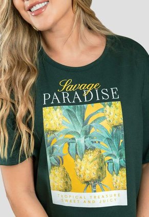 Camiseta Mujer Verde Pino Mp 111400