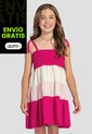 Vestido Infantil Femenino Magenta Vivo Mp 103717 de MP