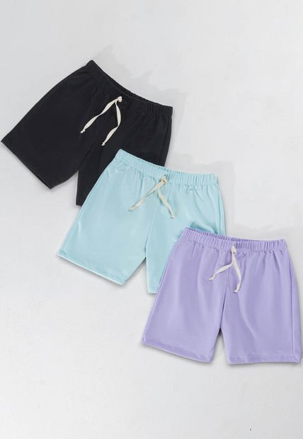 Bermuda Paq X3 Infantil Multicolor Mp 1950