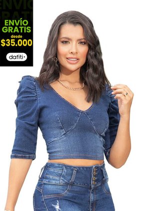 Blusa Mujer Azul Mp 948