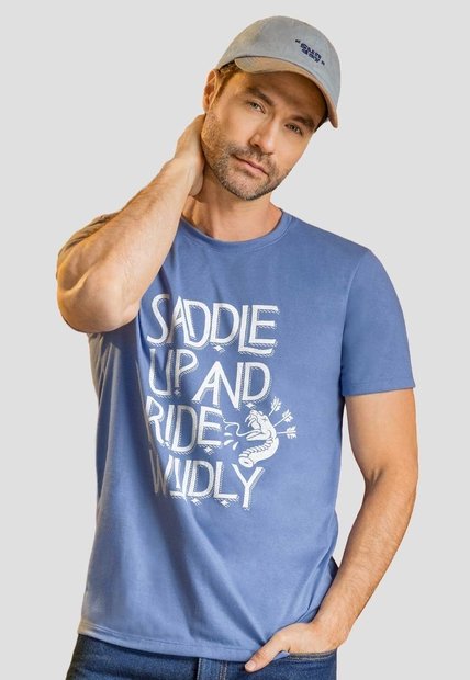 Camiseta Hombre Azul Indigo Mp 113724