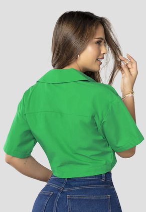 Camisa Mujer Verde Mp 9636