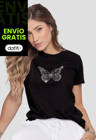Camiseta Mujer Negro Mp 110786 MP