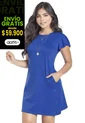 Vestido Corto Para Mujer Azul Cobalto Mp de MP