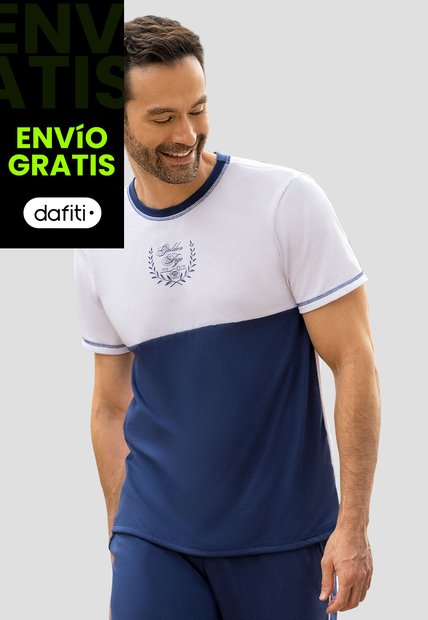 Camiseta Hombre Azul Profundo Mp 110752
