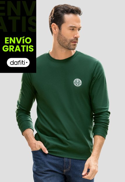 Camibuzo Hombre Verde Pino Mp 110747