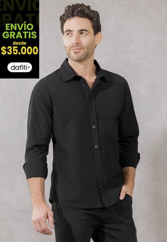 Camisa Hombre Negro Mp 1267 MP