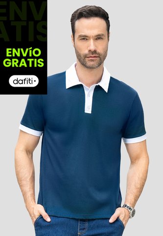 Polo Hombre Azul Profundo Mp 110746 MP