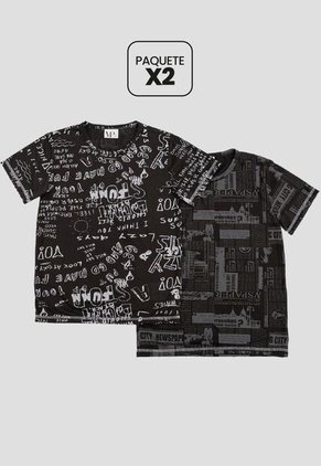 Camiseta Paq X2 Niños Infantil Multicolor Mp 111865