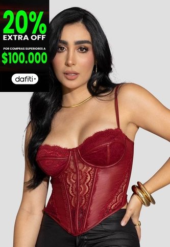 Corset Mujer Merlot Mp 115527 MP