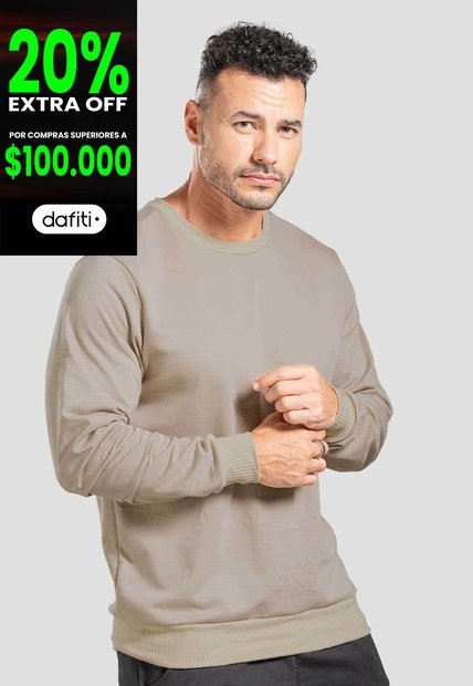 Buzo Hombre Café Pardo Mp 86579