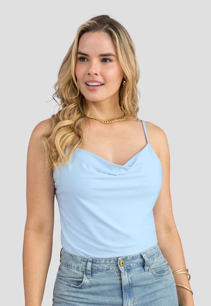 Blusa Mujer Azul Baby Mp 113857