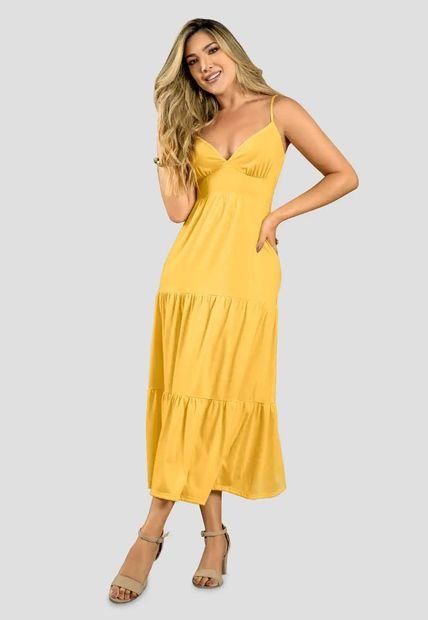 Vestido Largo Mujer Girasol Mp 111399