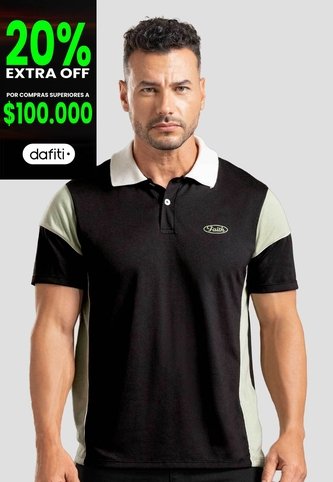 Polo Hombre Negro Mp 115493 MP
