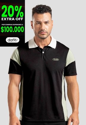 Polo Hombre Negro Mp 115493