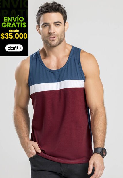 Camisilla Masculino Vinotinto Mp 96536