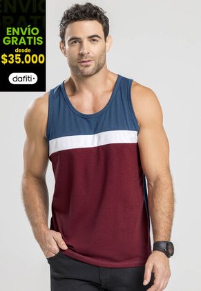 Camisilla Masculino Vinotinto Mp 96536