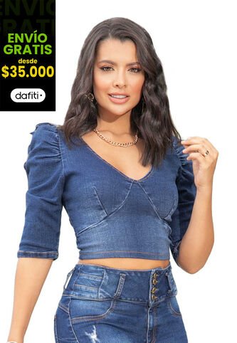 Blusa Mujer Azul Mp 948 MP