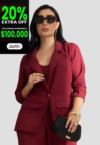 Blazer Mujer Merlot Mp 115523 MP
