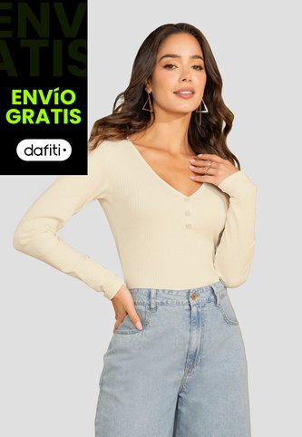 Camibuzo Mujer Crema Mp 108301 MP
