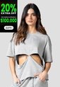 Camiseta Mujer Gris Jaspe Mp 115541 de MP