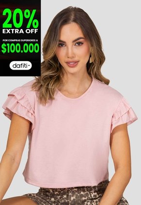 Blusa Mujer Rosa Polvo Mp 115499