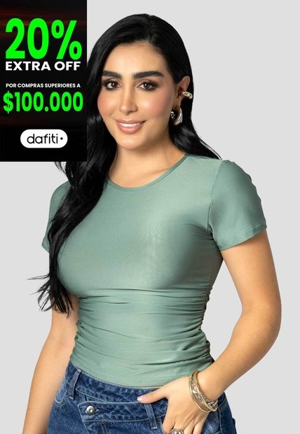 Blusa Mujer Verde Oliva Mp 113732