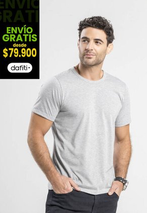 Camiseta Masculino Gris Jaspe Mp 1870