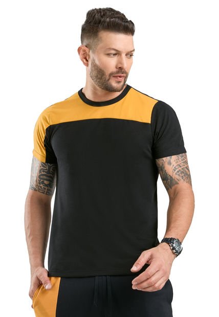 Camiseta Hombre Negro Mp 32598