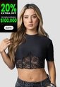 Corset Mujer Negro Mp 115531 de MP
