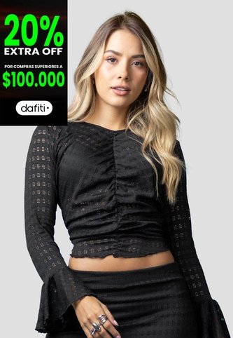 Blusa Mujer Negro Mp 115528 MP