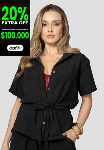 Camisa Mujer Negro Mp 113323 MP