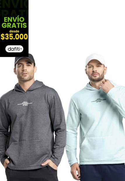 Buzo Masculino Negro Cross Mp 7091