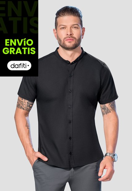 Camisa Hombre Negro Mp 105331