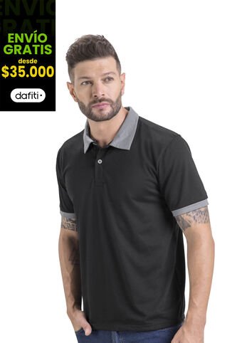 Polo Masculino Negro Mp 3354 MP